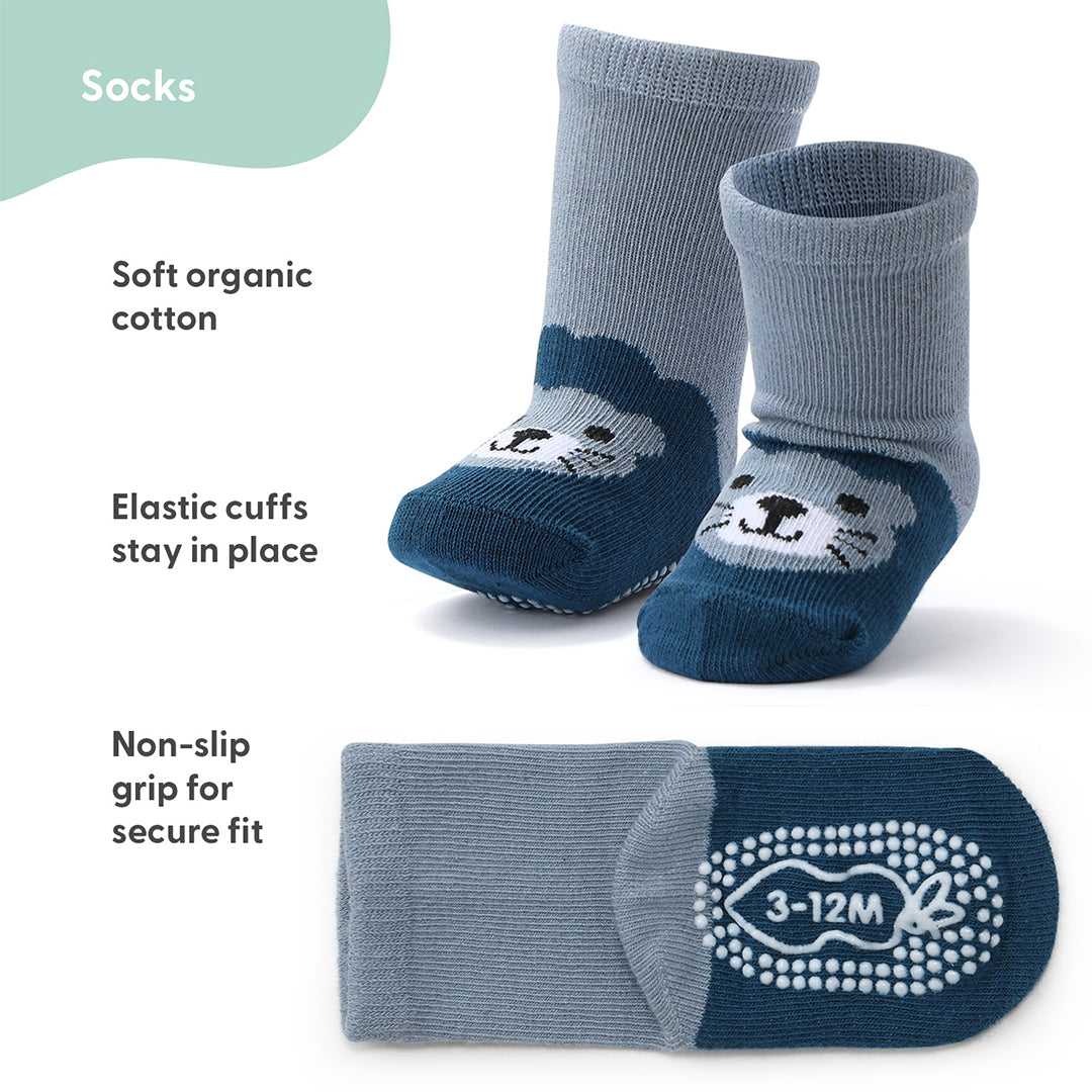 Bold Organic Baby Boy Socks, 12-Pack - Image 2