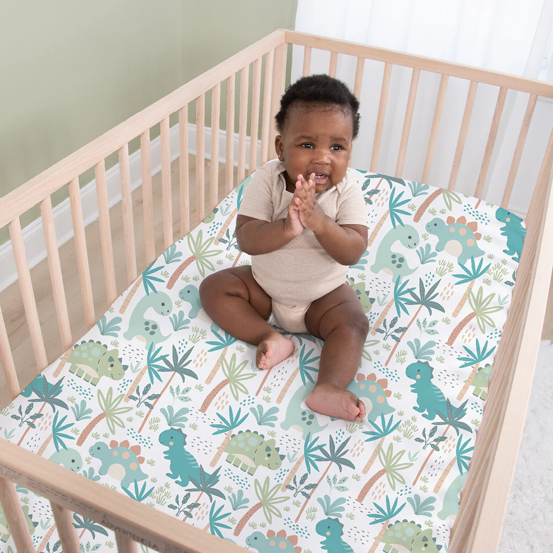 Dinosaur 3-Piece Crib Bedding Set - Image 5