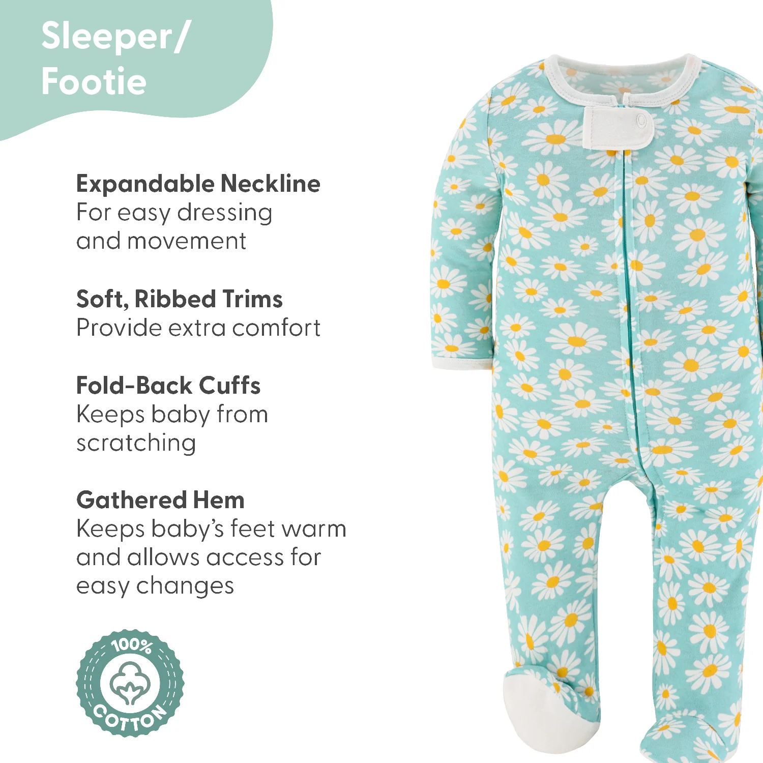 Carefree Floral Baby Girl Clothing Gift Set, 15-Piece - Image 4