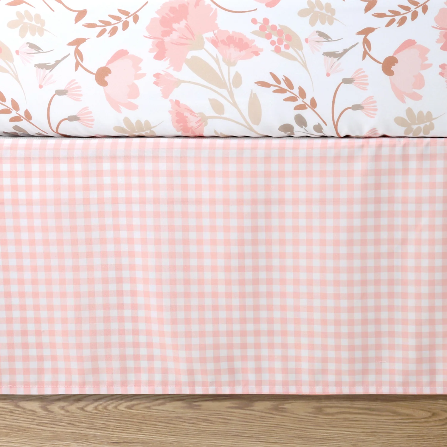 Whimsical Floral 3 Piece Crib Bedding Set for Girls - Image 4