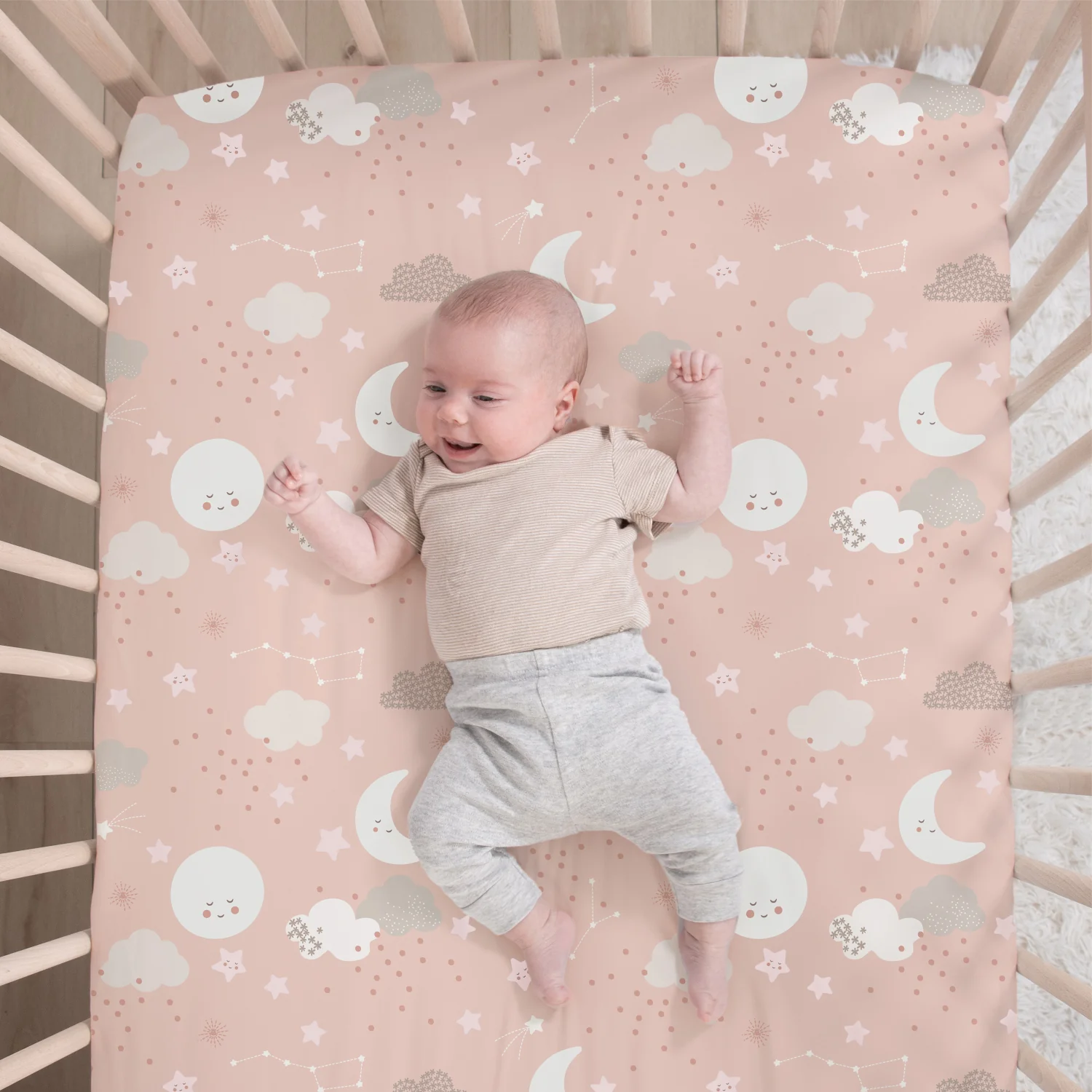 New Moon 3-Piece Crib Bedding Set - Image 3