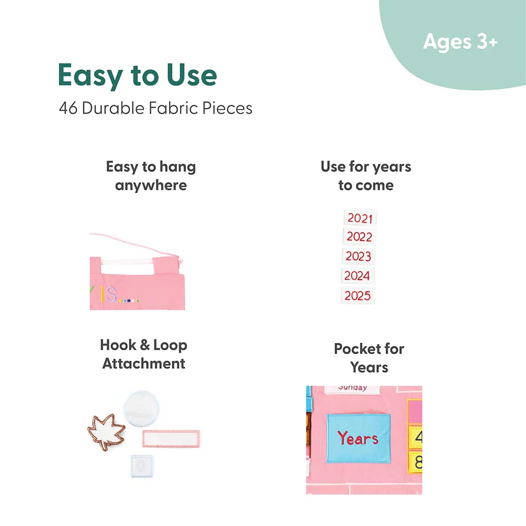 Today Is Learning Calendar, Pink - Image 2