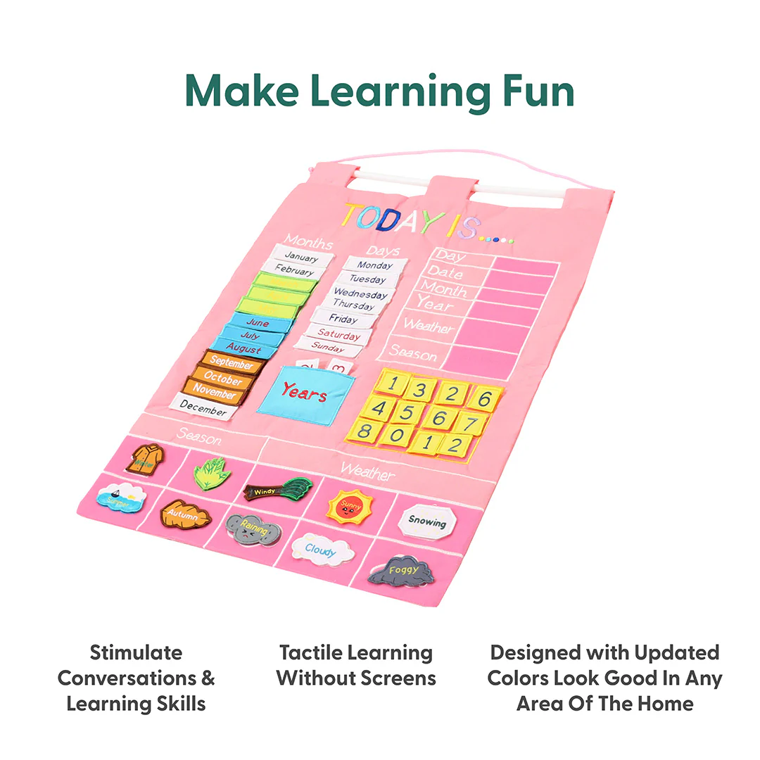 Today Is Learning Calendar, Pink - Image 4