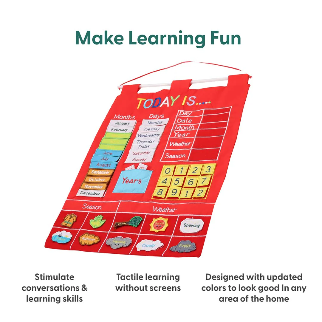 Today Is Learning Calendar, Red - Image 2