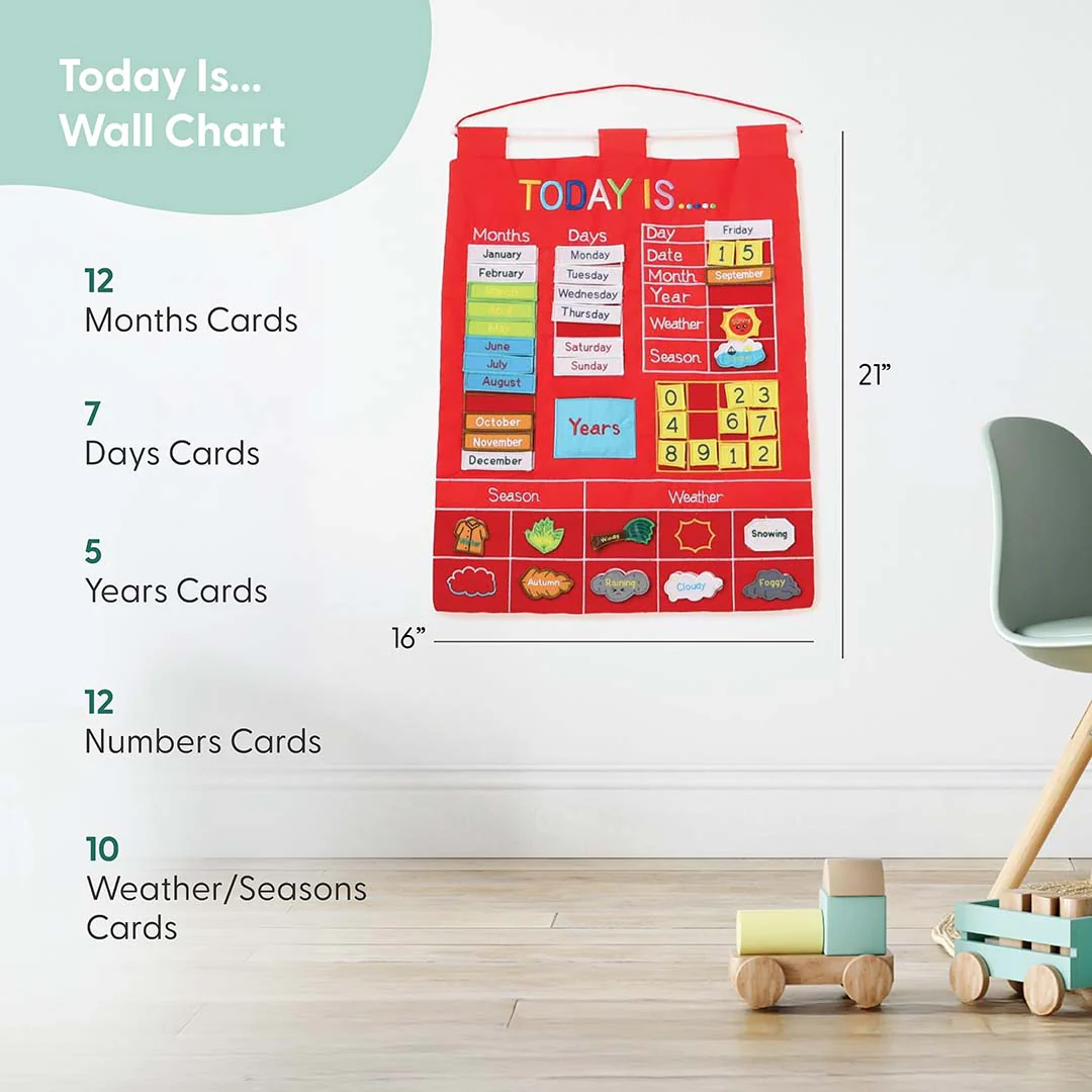 Today Is Learning Calendar, Red - Image 3
