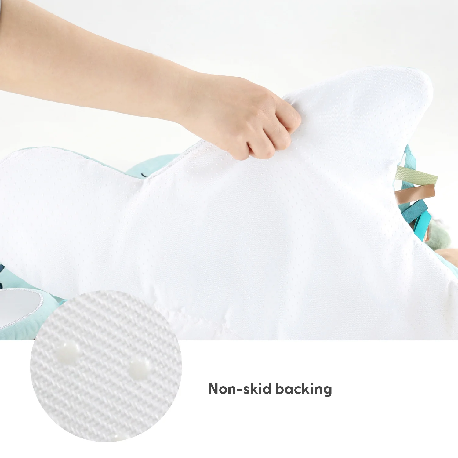 Tummy Time Mat and Baby Lovey Security Blanket - Dinosaur - Image 5