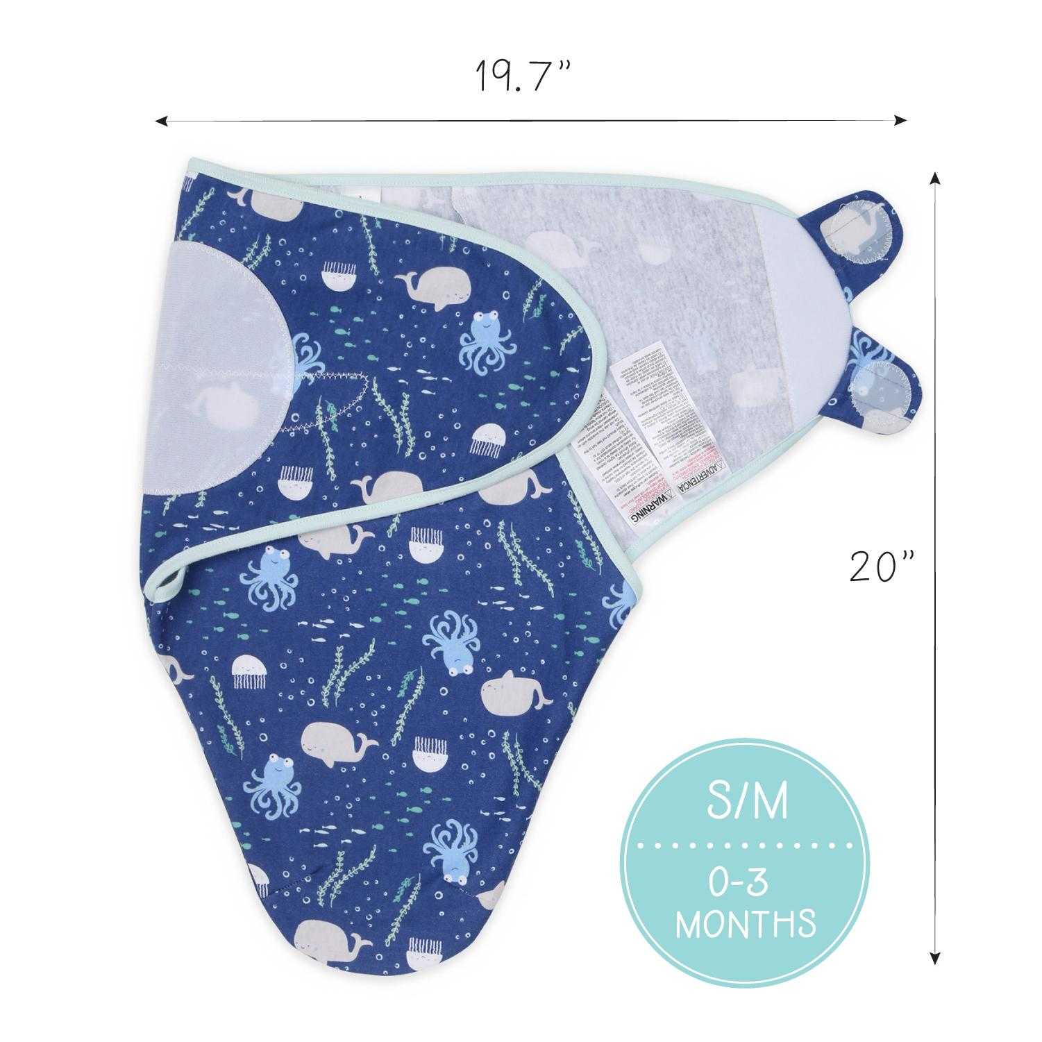 Under The Sea Swaddles, 3-Pack Set - Image 6