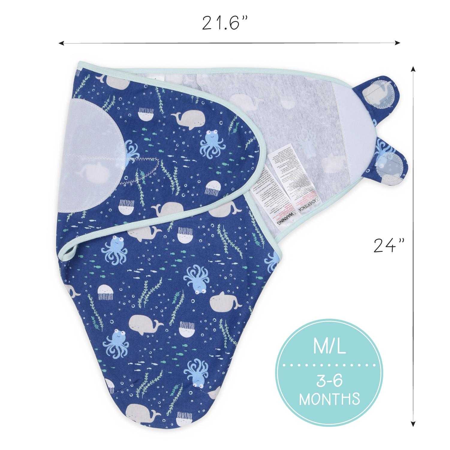 Under The Sea Swaddles, 3-Pack Set - Image 7