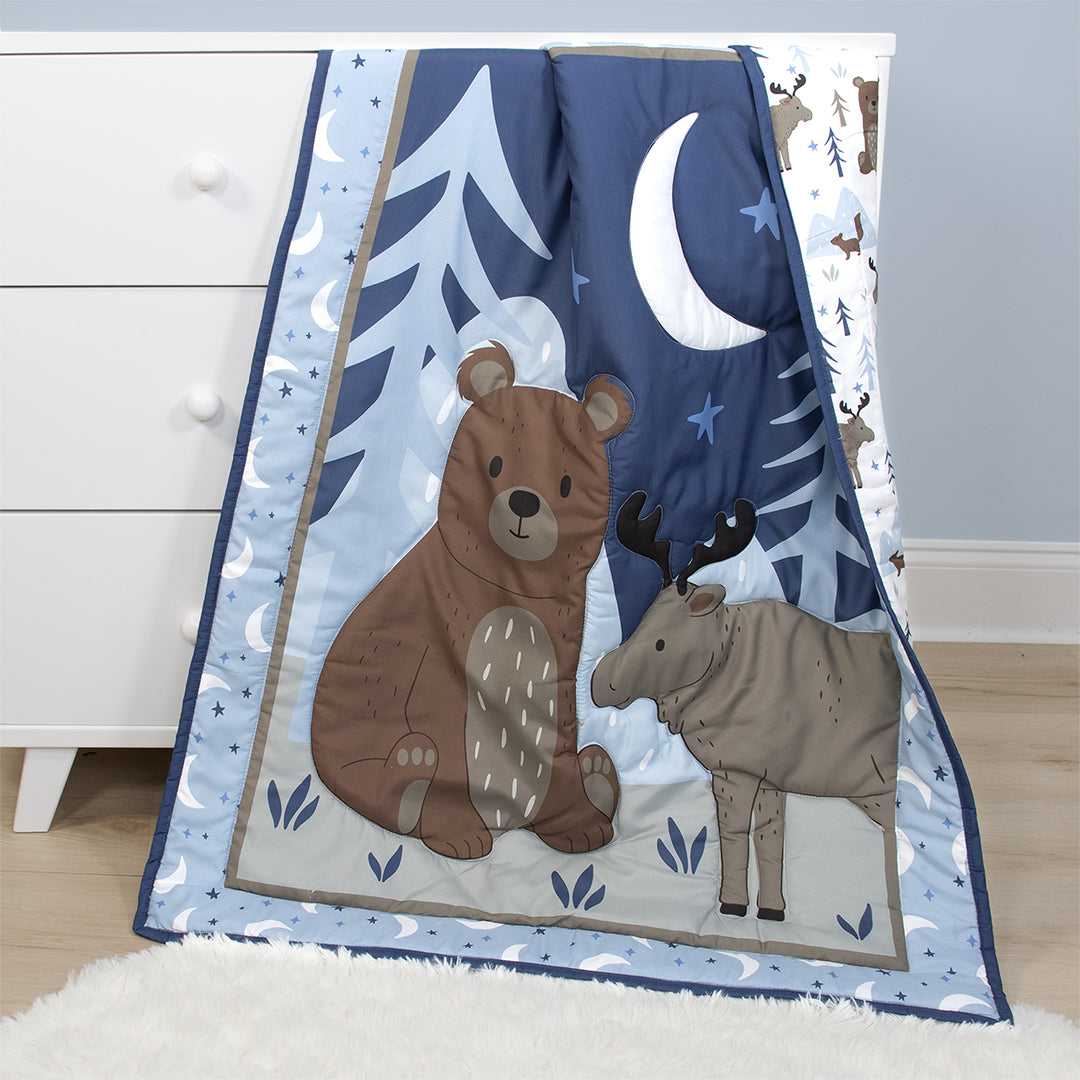 Under the Stars 3 Piece Baby Crib Bedding Set for Boys - Image 5