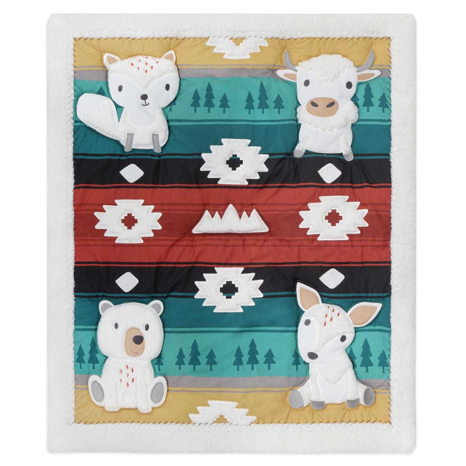 Western Woods 4-Piece Organic Crib Bedding Set - Image 3