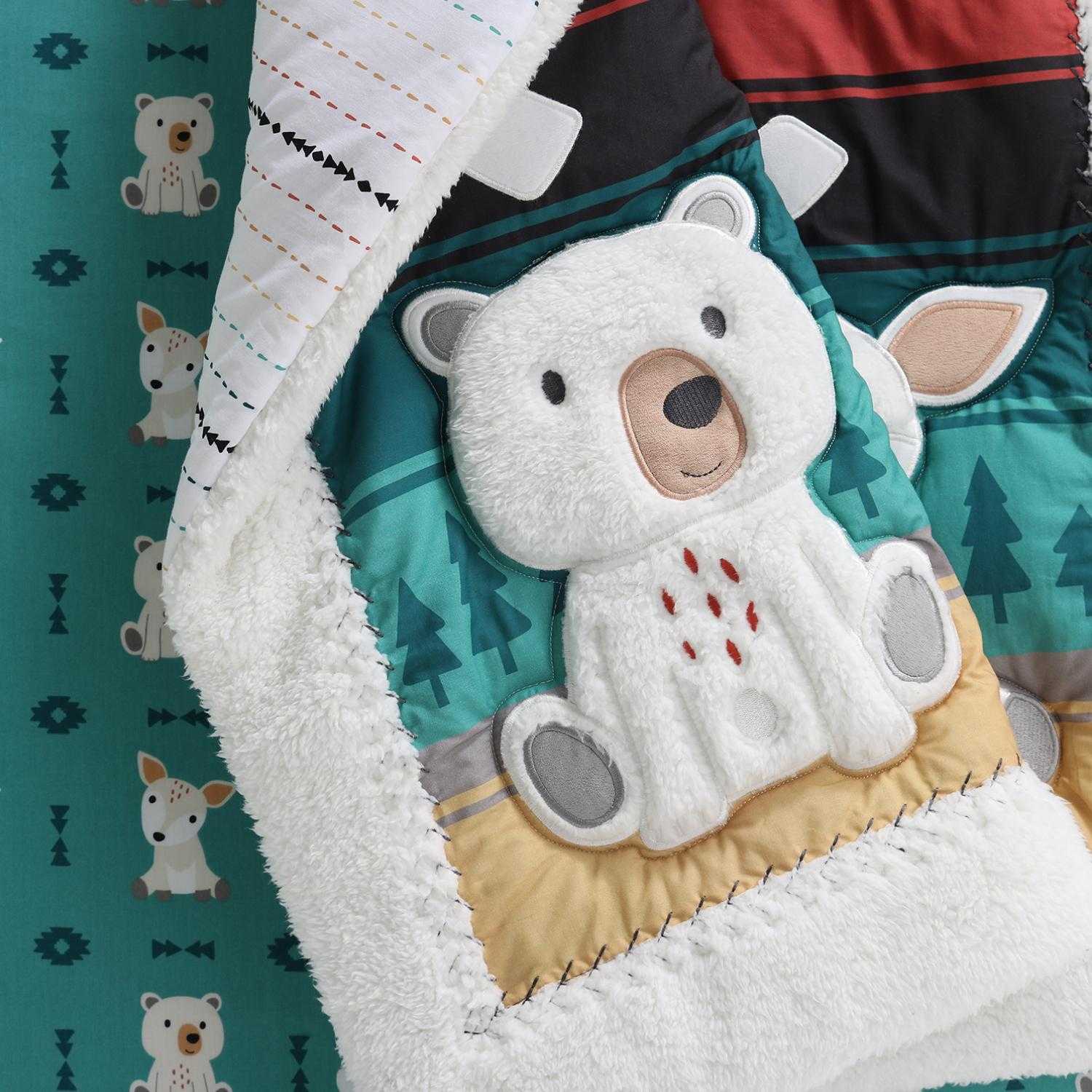 Western Woods 4-Piece Organic Crib Bedding Set - Image 4