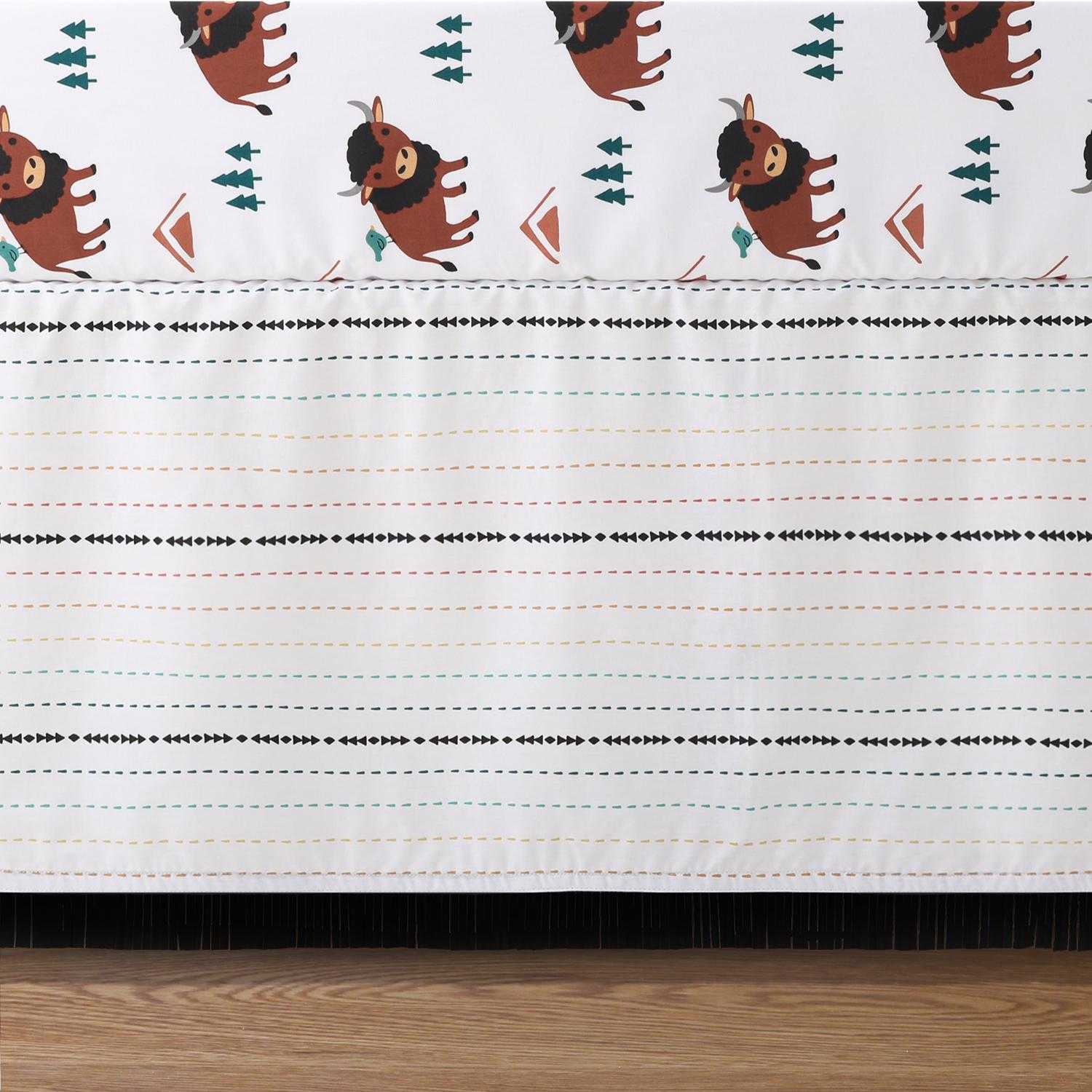 Western Woods 4-Piece Organic Crib Bedding Set - Image 5