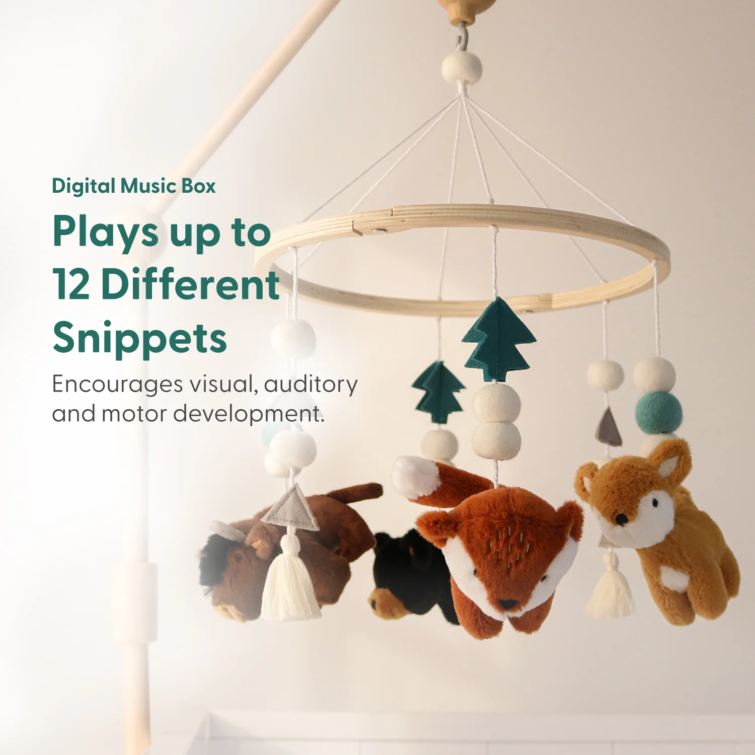 Western Woods Baby Musical Crib Mobile - Image 3