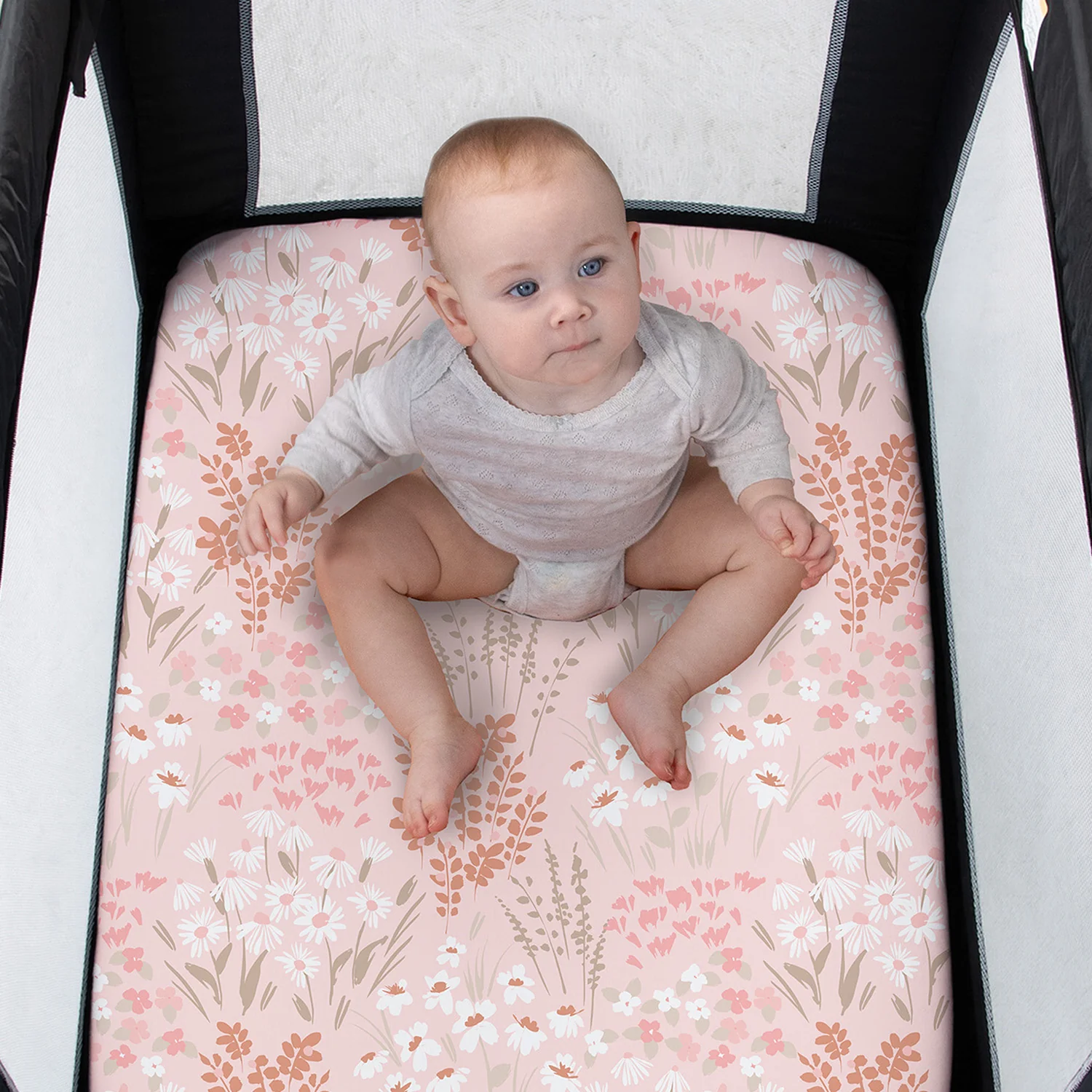 Whimsical Floral Playard Mini Crib Sheets, 3-Pack - Image 5