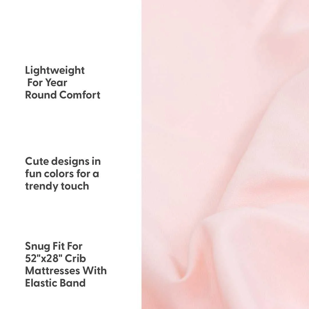 Whimsical Floral 4-Pack Baby Girl Fitted Crib Sheet Set - Image 3