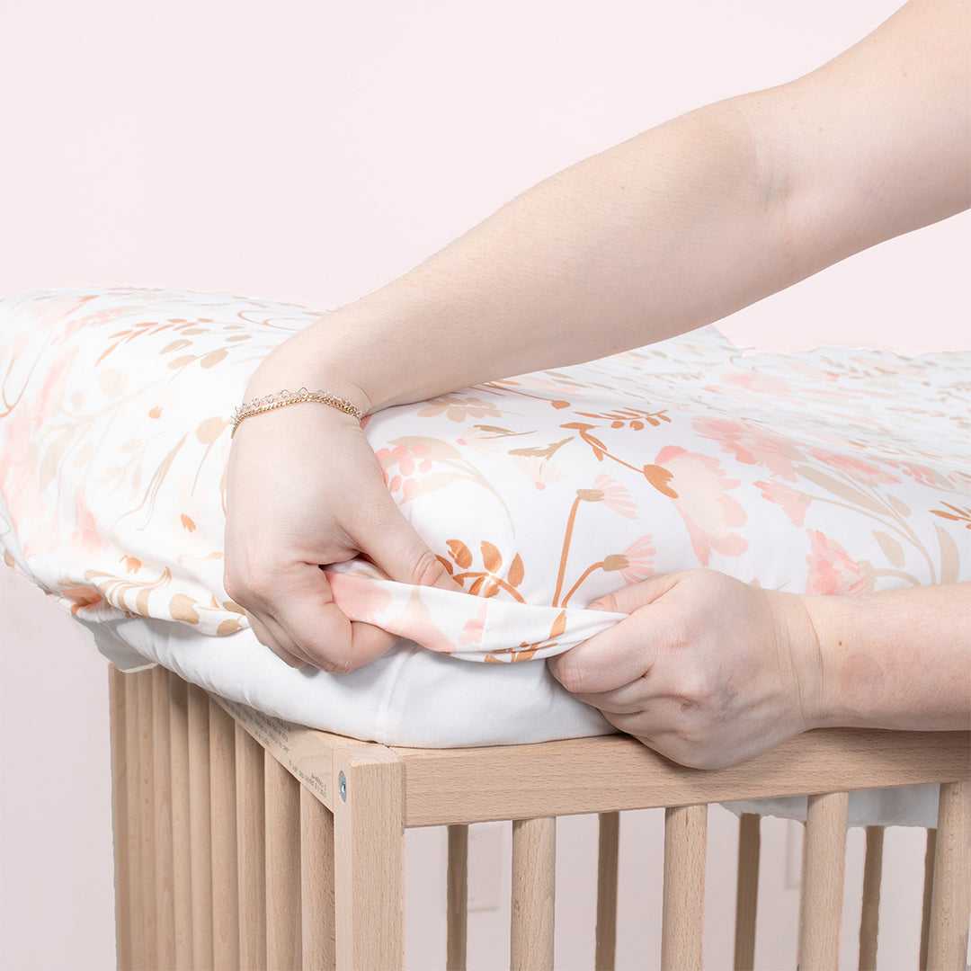 Whimsical Floral 4-Pack Baby Girl Fitted Crib Sheet Set - Image 6