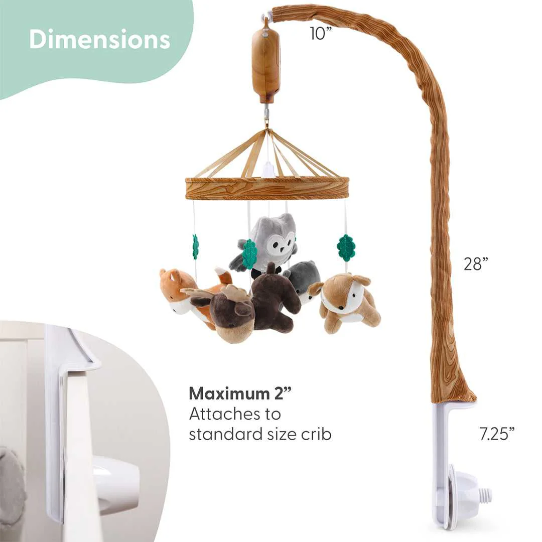 Whimsical Woodland Baby Mobile for Musical Crib - Image 4