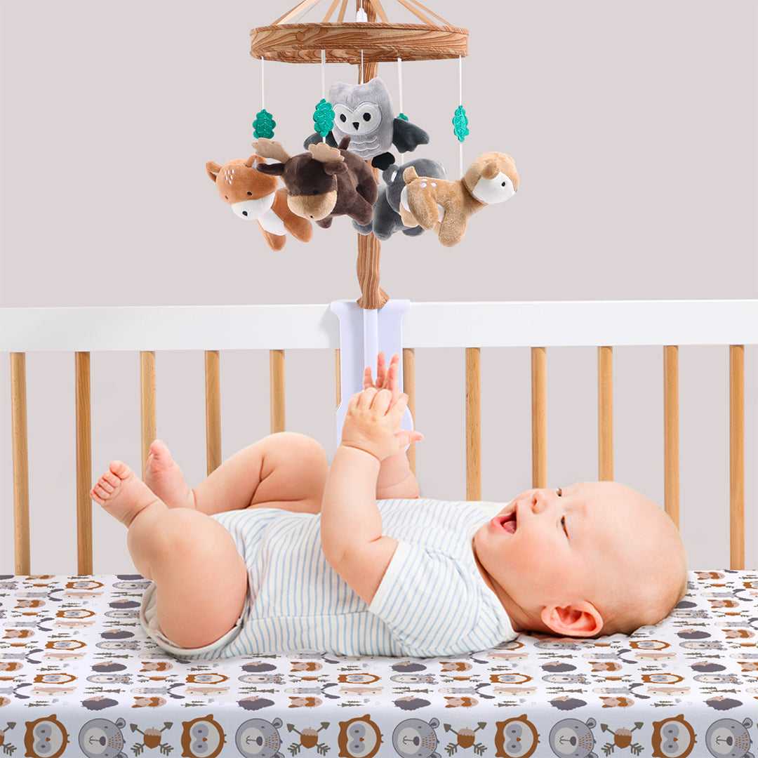 Whimsical Woodland Baby Mobile for Musical Crib - Image 6