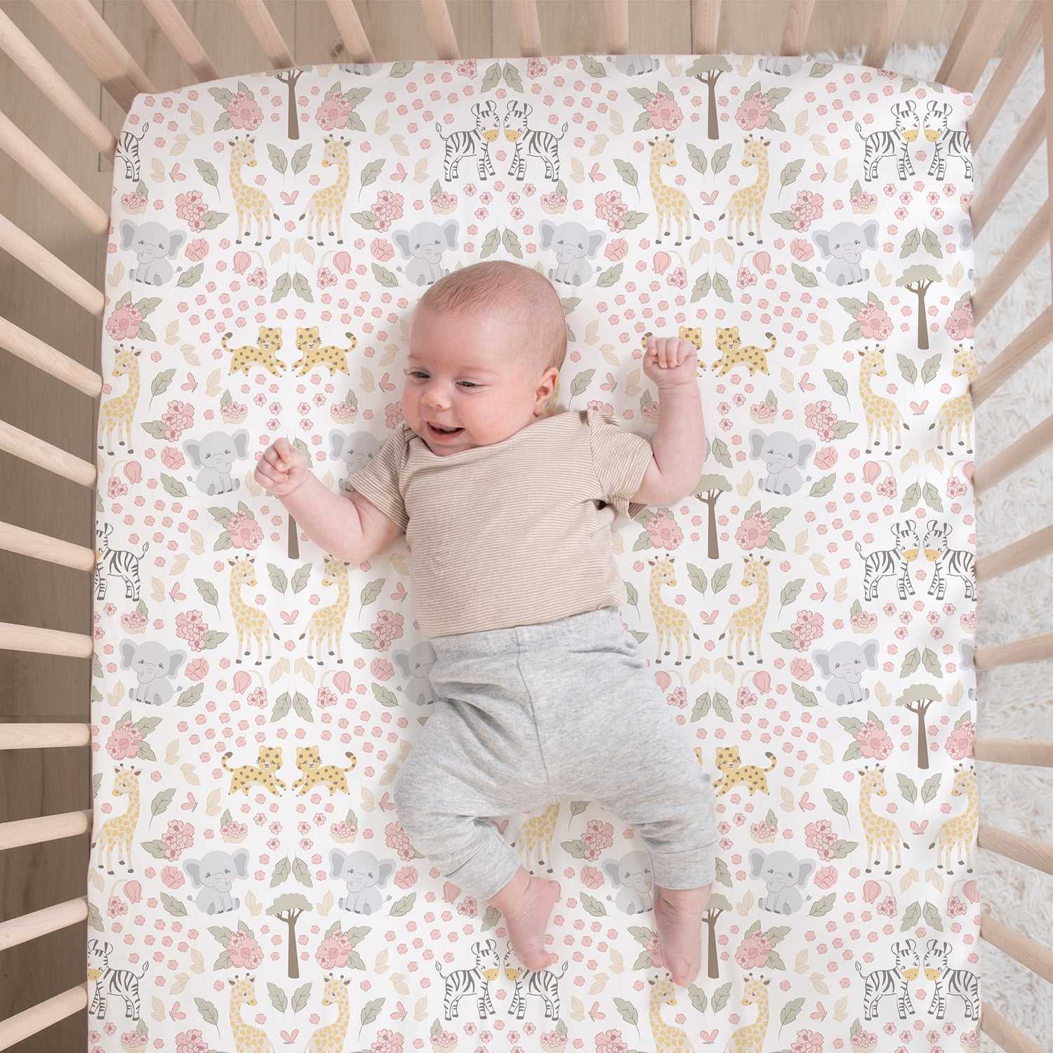 Wildest Dreams 3 Piece Baby Crib Bedding Set for Girls - Image 3