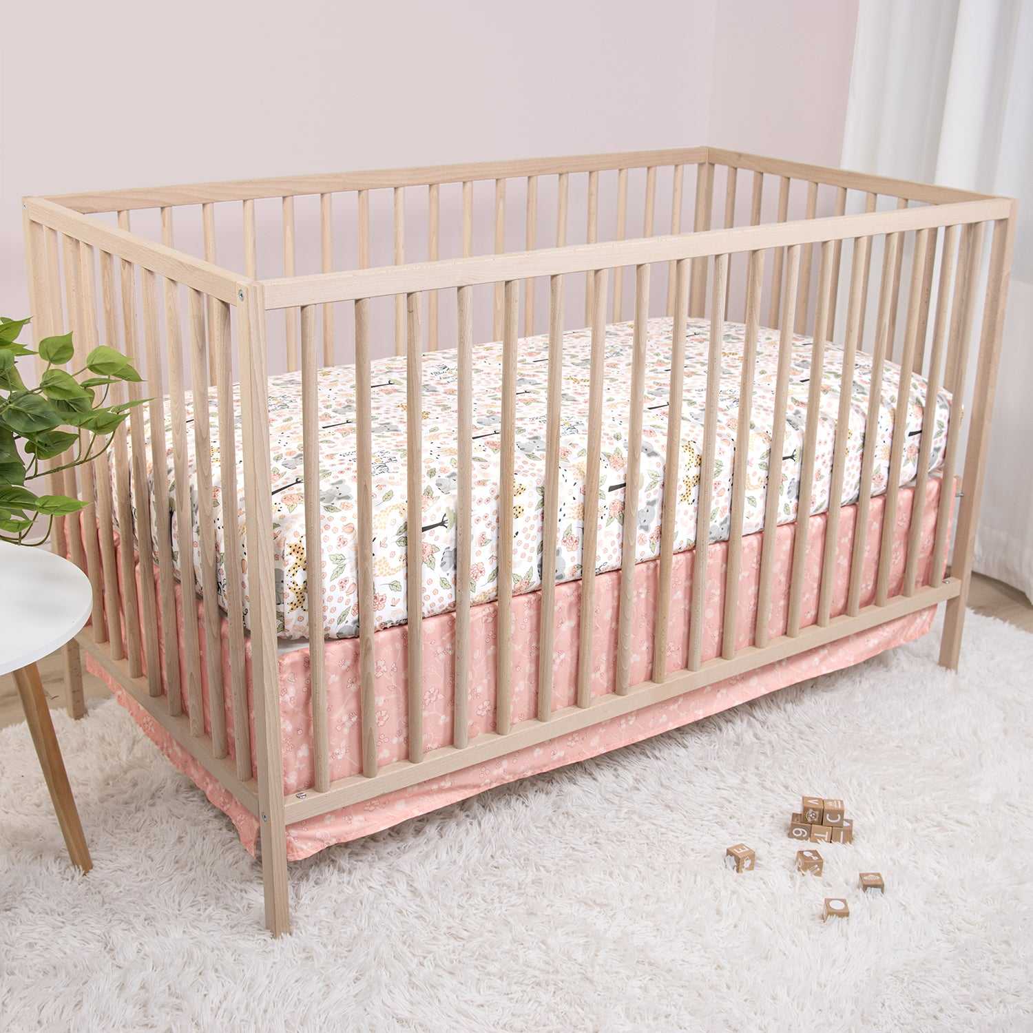 Wildest Dreams 3 Piece Baby Crib Bedding Set for Girls - Image 6
