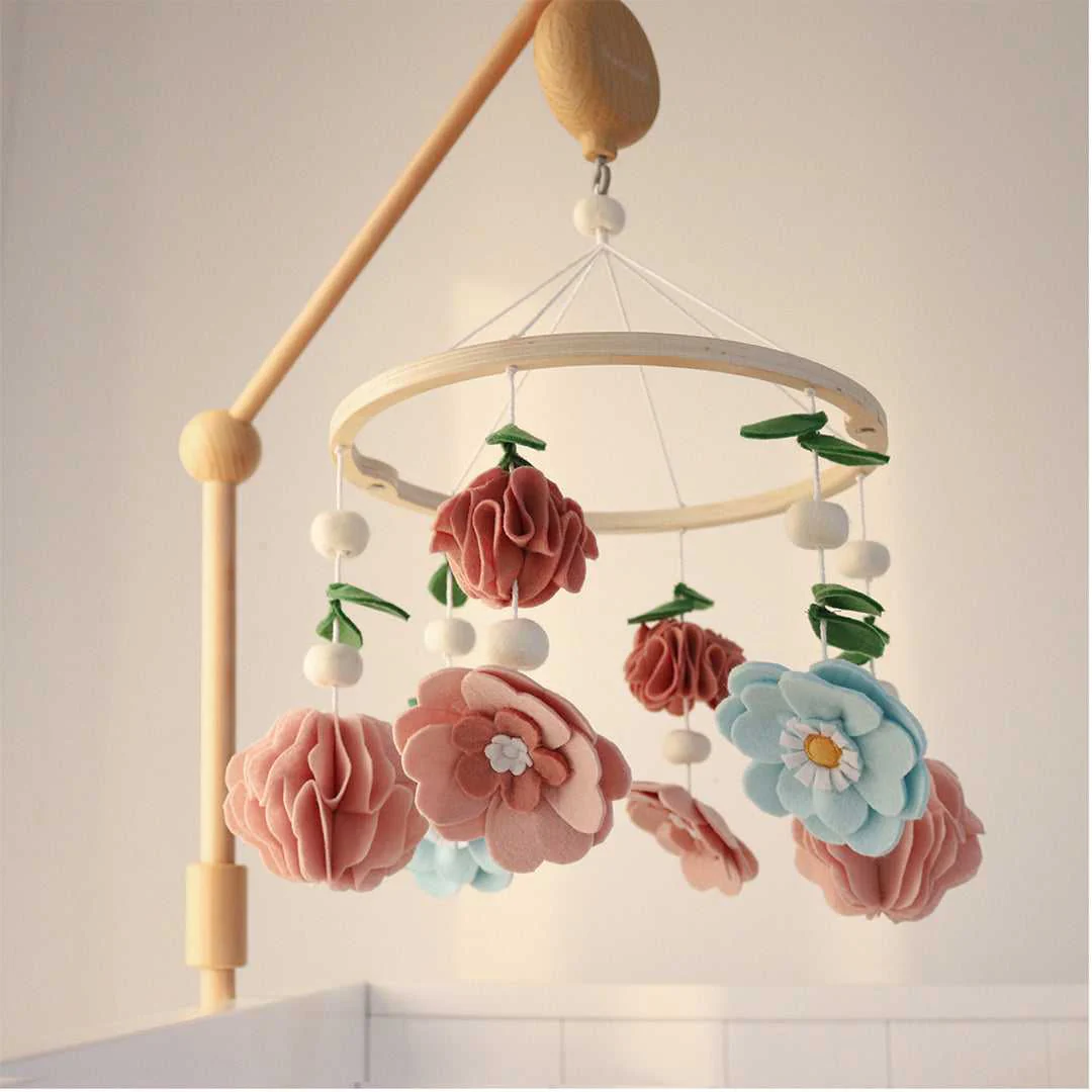 Wildflower Baby Musical Crib Mobile for Girls - Image 5