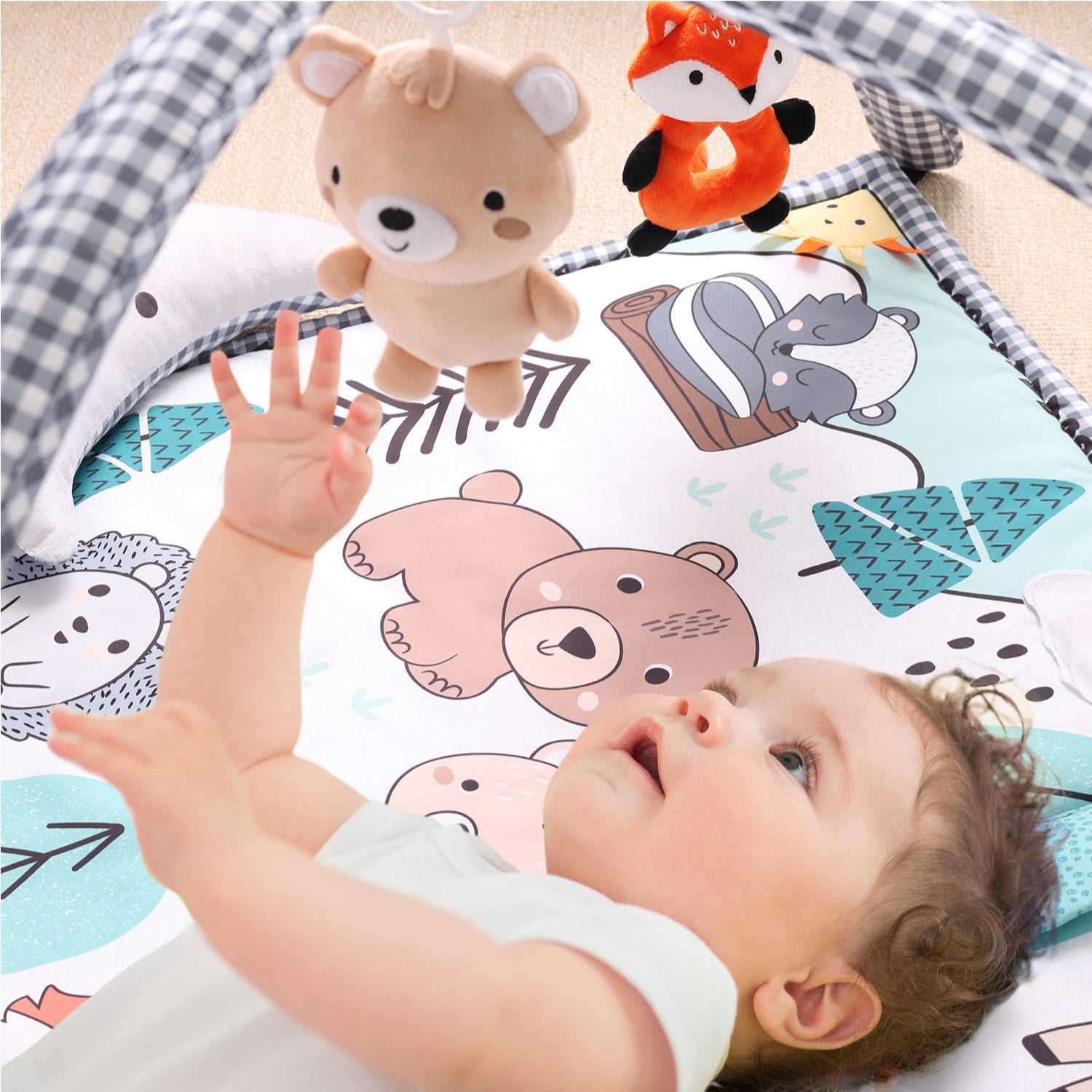 Woodland 7-in-1 Baby Activity Gym and Playmat - Image 6