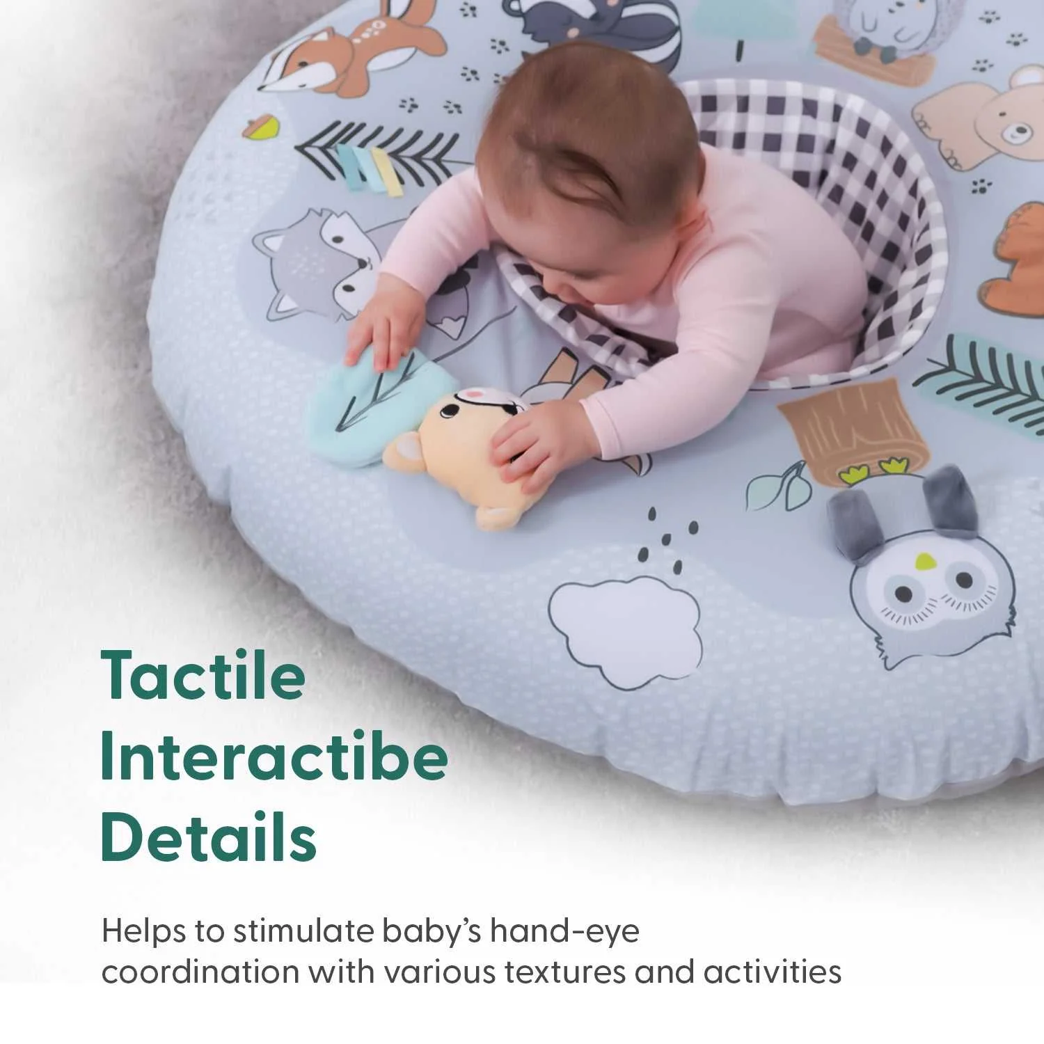 Woodland Baby Boy or Girl Play Ring - Image 4
